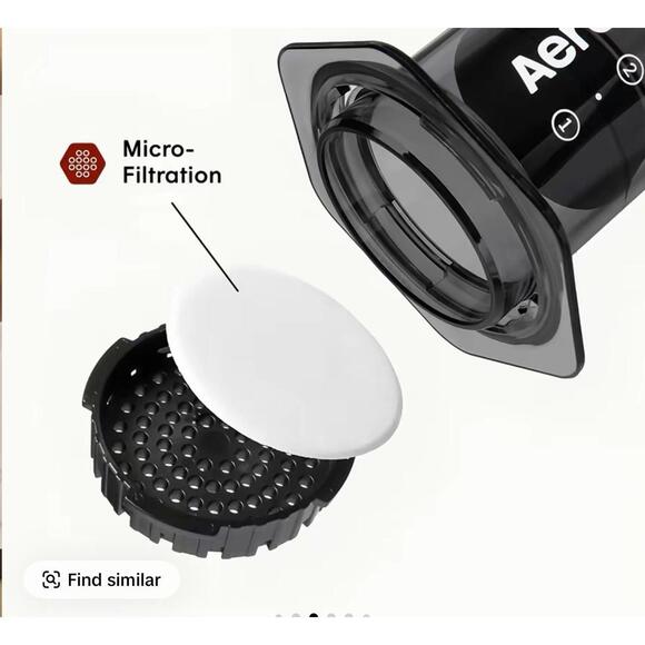 AeroPress Clear Coffee Press - All-in-One French Press, Pour-Over & Espresso Sty - Picture 2 of 3